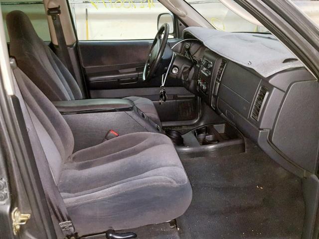 1D7HL38N33S226754 - 2003 DODGE DAKOTA QUA GRAY photo 5