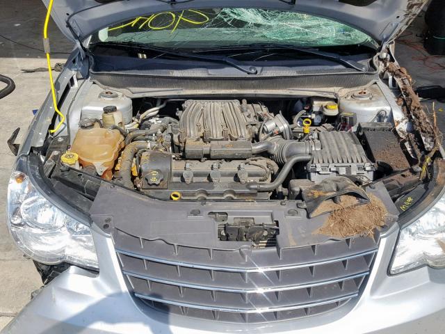 1C3BC5ED3AN159838 - 2010 CHRYSLER SEBRING TO SILVER photo 7