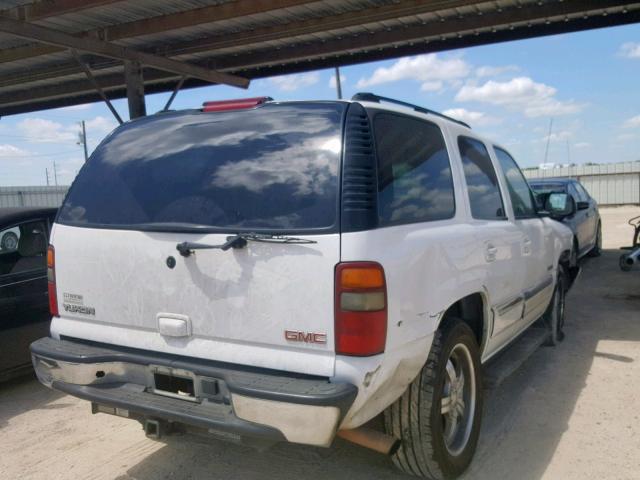 1GKEC13V73J273501 - 2003 GMC YUKON WHITE photo 4