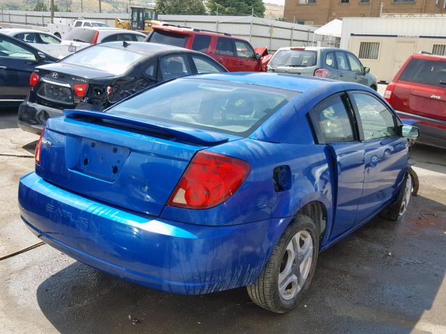1G8AW14F04Z185055 - 2004 SATURN ION LEVEL BLUE photo 4