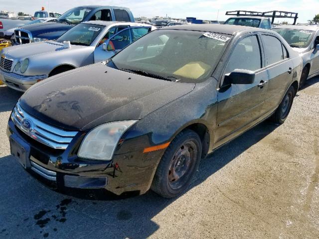 3FAHP06Z86R206928 - 2006 FORD FUSION S BLACK photo 2