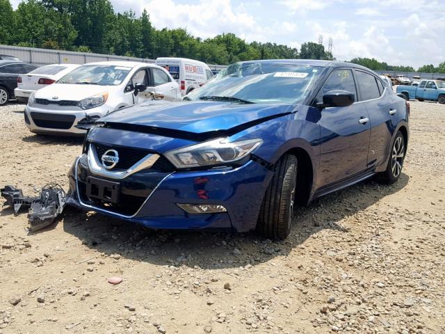 1N4AA6AP9GC393981 - 2016 NISSAN MAXIMA 3.5 BLUE photo 2