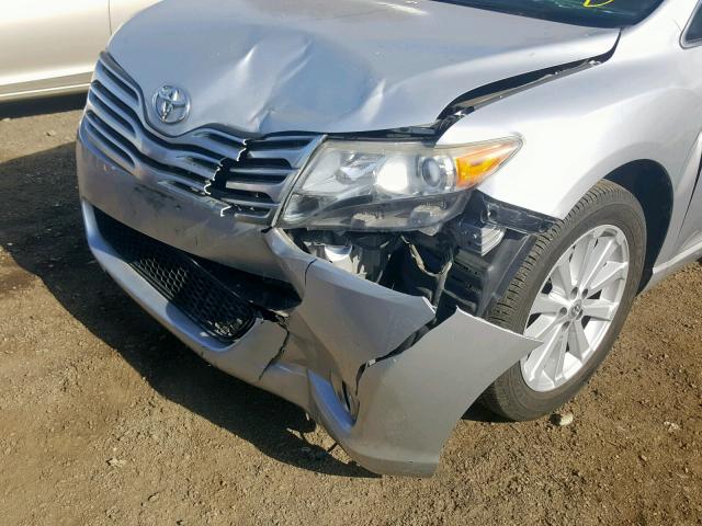 4T3ZA3BB8BU041947 - 2011 TOYOTA VENZA SILVER photo 9