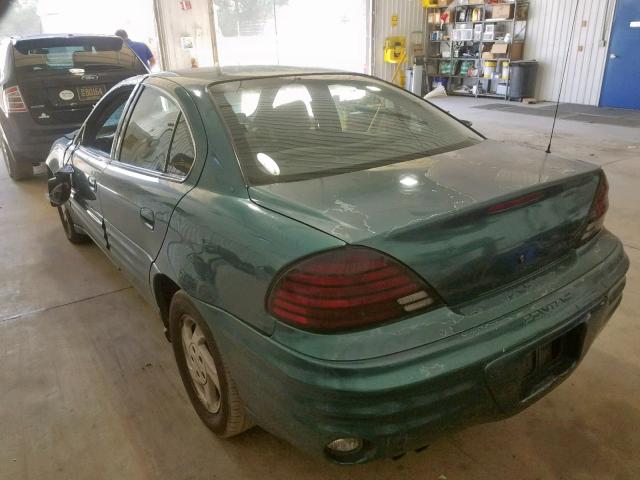 1G2NE52T7XC525677 - 1999 PONTIAC GRAND AM S GREEN photo 3