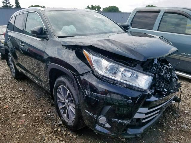 5TDJZRFH6JS535196 - 2018 TOYOTA HIGHLANDER BLACK photo 1