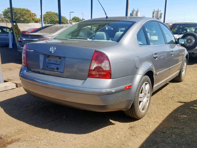 WVWMD63B53P099691 - 2003 VOLKSWAGEN PASSAT GL GRAY photo 4