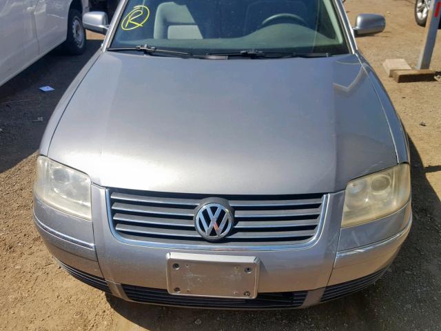 WVWMD63B53P099691 - 2003 VOLKSWAGEN PASSAT GL GRAY photo 9