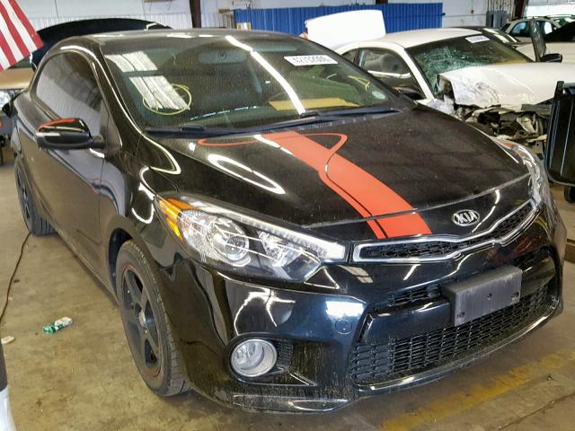 KNAFX6A85G5599775 - 2016 KIA FORTE EX BLACK photo 1