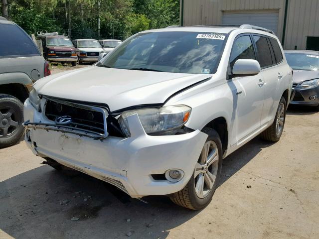 JTEES43AX82057975 - 2008 TOYOTA HIGHLANDER WHITE photo 2