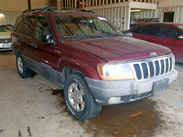 1J4GX48SX1C538089 - 2001 JEEP GRAND CHER MAROON photo 1