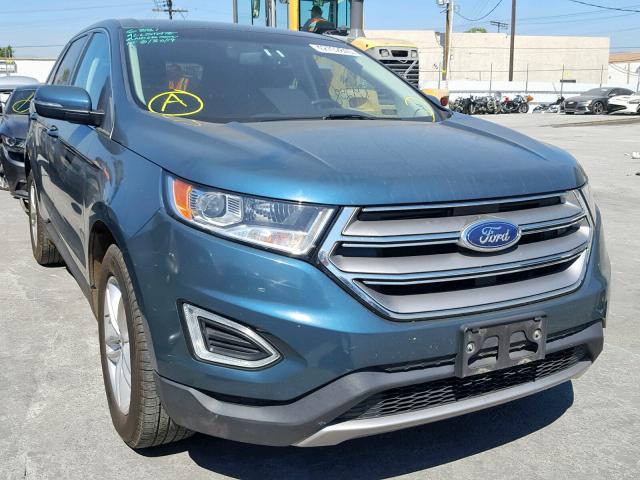 2FMPK4J92GBB27379 - 2016 FORD EDGE SEL BLUE photo 1