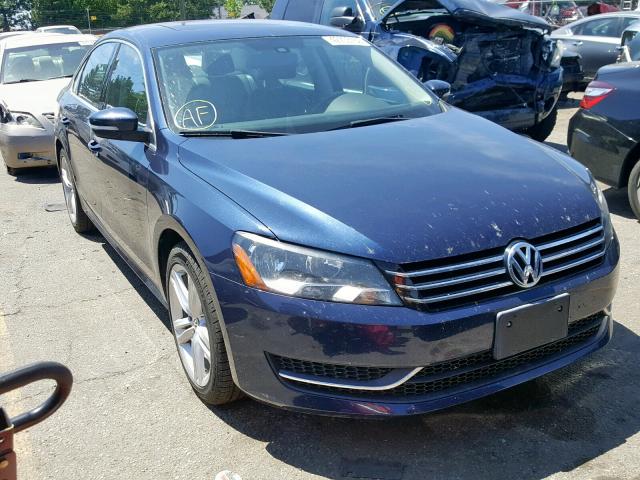 1VWBP7A32EC019805 - 2014 VOLKSWAGEN PASSAT SE BLUE photo 2