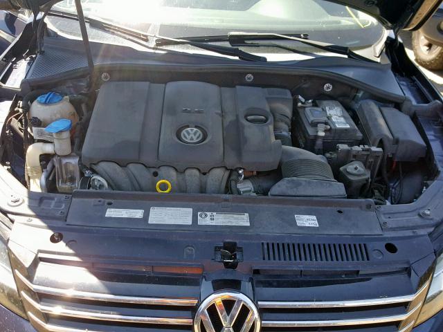 1VWBP7A32EC019805 - 2014 VOLKSWAGEN PASSAT SE BLUE photo 7