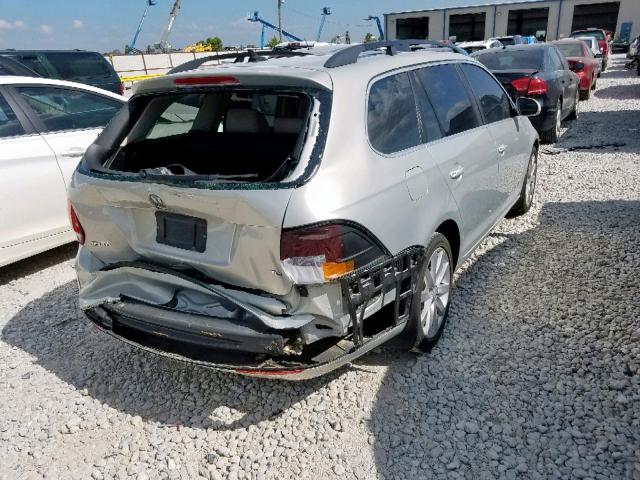 3VWPL8AJ7BM636889 - 2011 VOLKSWAGEN JETTA TDI SILVER photo 4