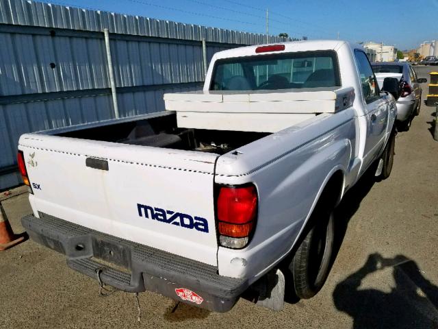 4F4YR12C6YTM29389 - 2000 MAZDA B2500 CAB WHITE photo 4