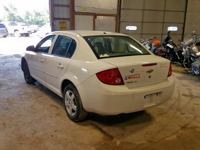 1G1AL58F987252052 - 2008 CHEVROLET COBALT LT WHITE photo 3