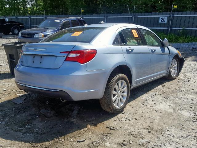 1C3CCBBG4CN139361 - 2012 CHRYSLER 200 TOURIN BLUE photo 4