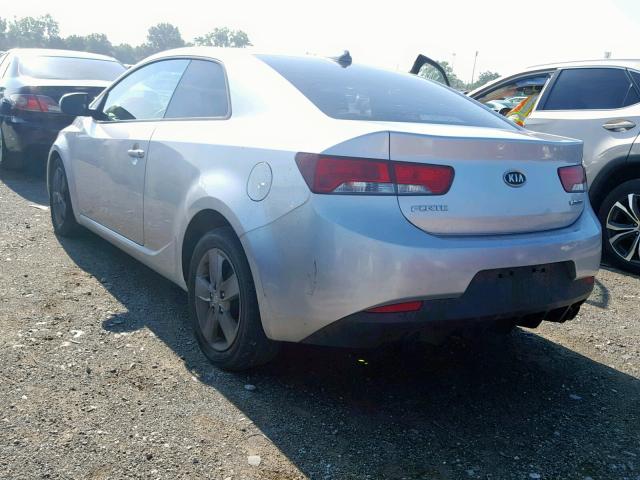 KNAFU6A26C5591408 - 2012 KIA FORTE EX SILVER photo 3