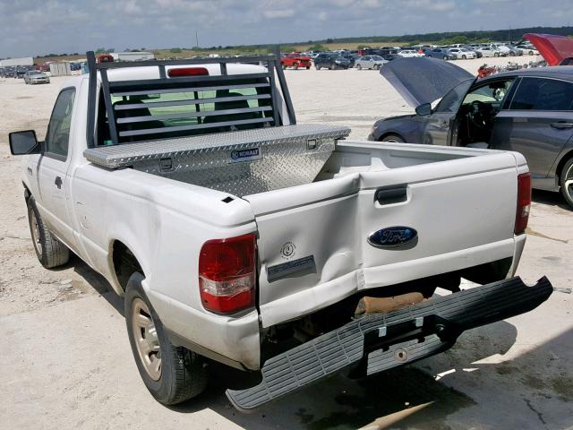 1FTYR10D78PA89487 - 2008 FORD RANGER WHITE photo 3