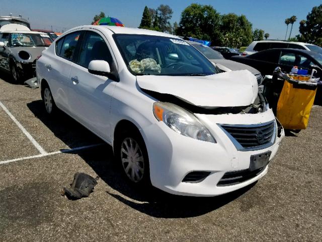 3N1CN7AP4DL860112 - 2013 NISSAN VERSA S WHITE photo 1