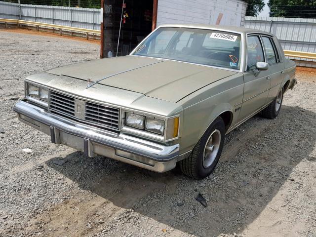 2G3GR69Y5G2321086 - 1986 OLDSMOBILE CUTLASS SU GREEN photo 2