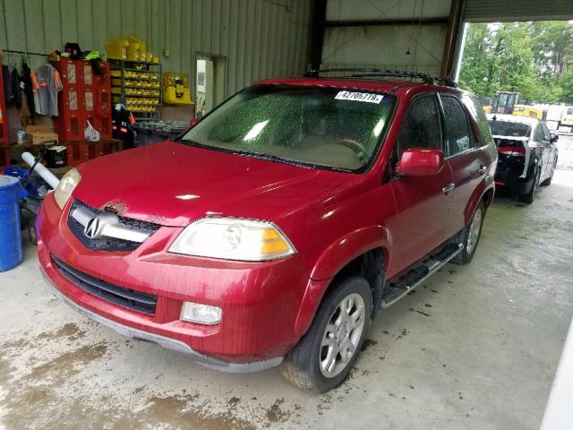 2HNYD186X4H561114 - 2004 ACURA MDX TOURIN RED photo 2