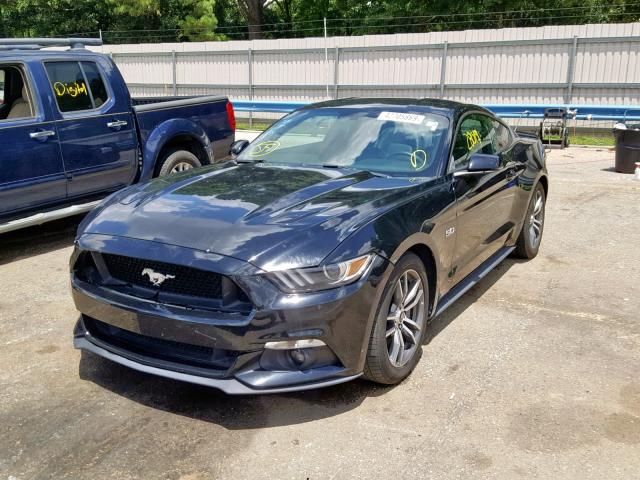 1FA6P8CF7G5321511 - 2016 FORD MUSTANG GT BLACK photo 2