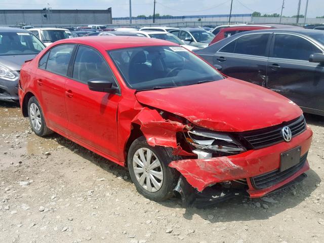 3VW2K7AJ8BM378860 - 2011 VOLKSWAGEN JETTA BASE 红色 照片 1