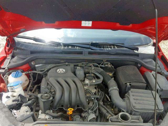 3VW2K7AJ8BM378860 - 2011 VOLKSWAGEN JETTA BASE 红色 照片 7