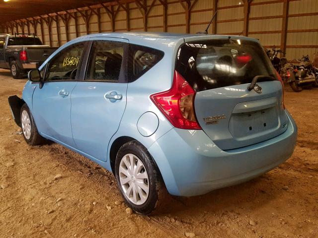 3N1CE2CP4EL395929 - 2014 NISSAN VERSA NOTE BLUE photo 3