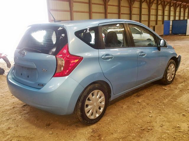 3N1CE2CP4EL395929 - 2014 NISSAN VERSA NOTE BLUE photo 4