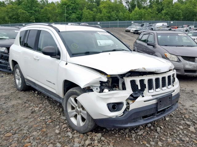 1C4NJDBBXED622114 - 2014 JEEP COMPASS SP თეთრი ფოტო 1