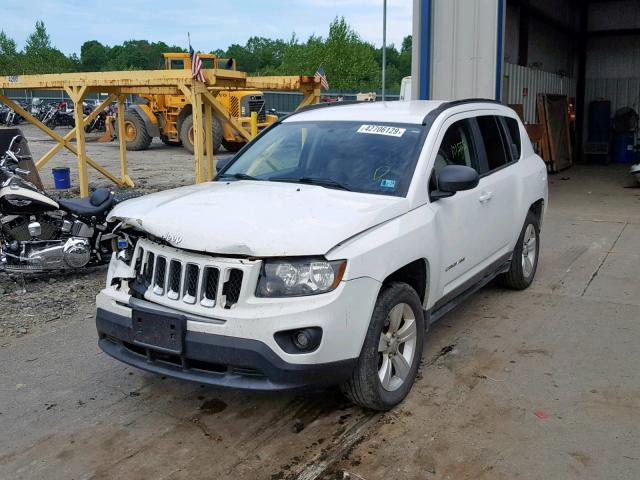 1C4NJDBBXED622114 - 2014 JEEP COMPASS SP თეთრი ფოტო 2