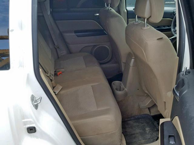 1C4NJDBBXED622114 - 2014 JEEP COMPASS SP თეთრი ფოტო 6