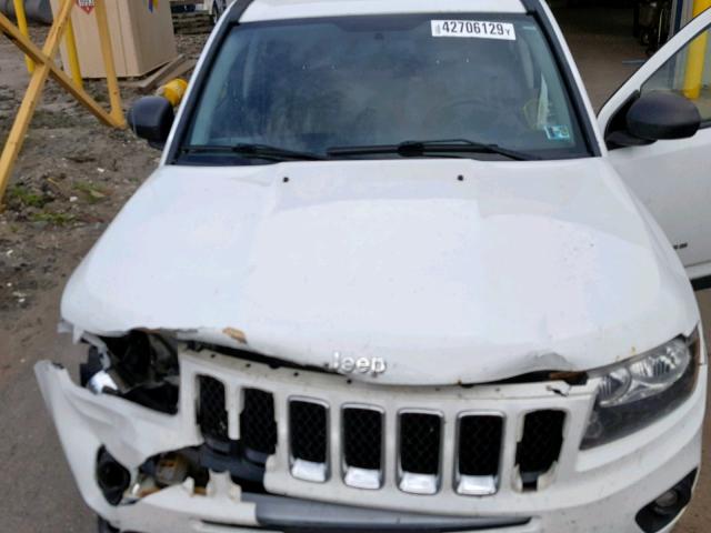 1C4NJDBBXED622114 - 2014 JEEP COMPASS SP თეთრი ფოტო 7