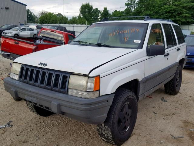 1J4GZ58Y3RC349185 - 1994 JEEP GRAND CHER WHITE photo 2