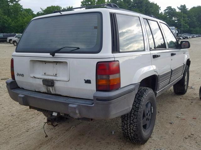 1J4GZ58Y3RC349185 - 1994 JEEP GRAND CHER WHITE photo 4