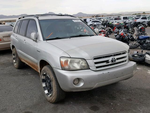 JTEEP21A850076086 - 2005 TOYOTA HIGHLANDER SILVER photo 1