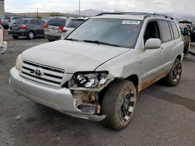 JTEEP21A850076086 - 2005 TOYOTA HIGHLANDER SILVER photo 2