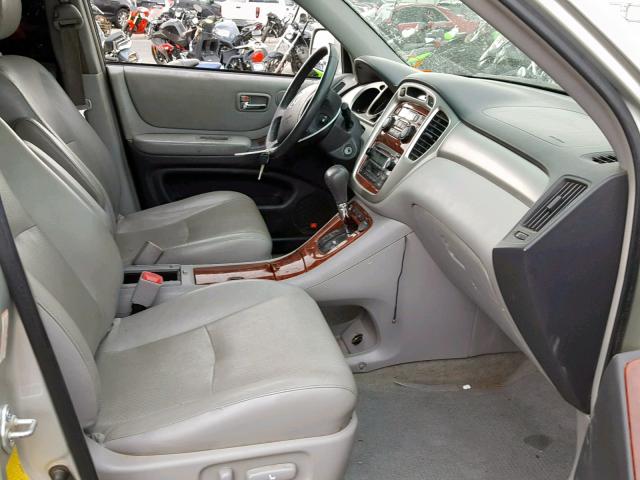 JTEEP21A850076086 - 2005 TOYOTA HIGHLANDER SILVER photo 5