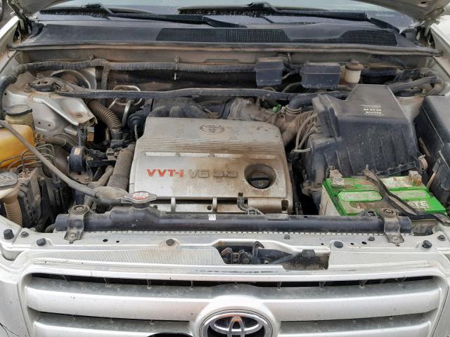 JTEEP21A850076086 - 2005 TOYOTA HIGHLANDER SILVER photo 7