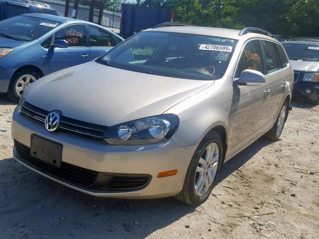 3VWPL7AJ2CM689270 - 2012 VOLKSWAGEN JETTA TDI GOLD photo 2