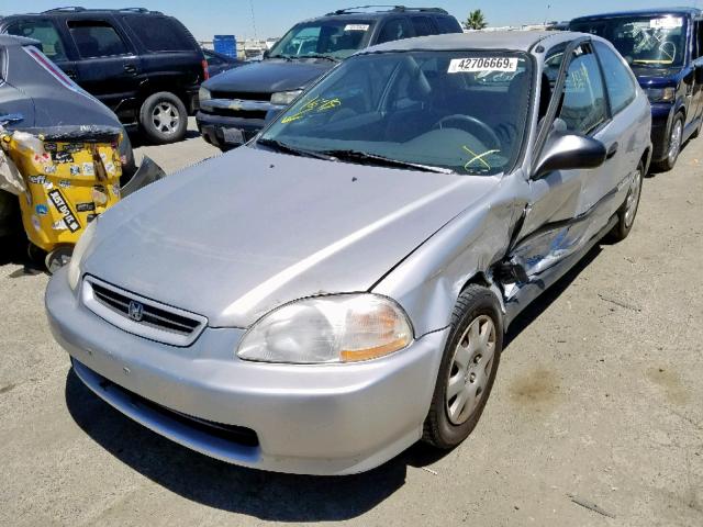 2HGEJ6347WH122543 - 1998 HONDA CIVIC DX SILVER photo 2