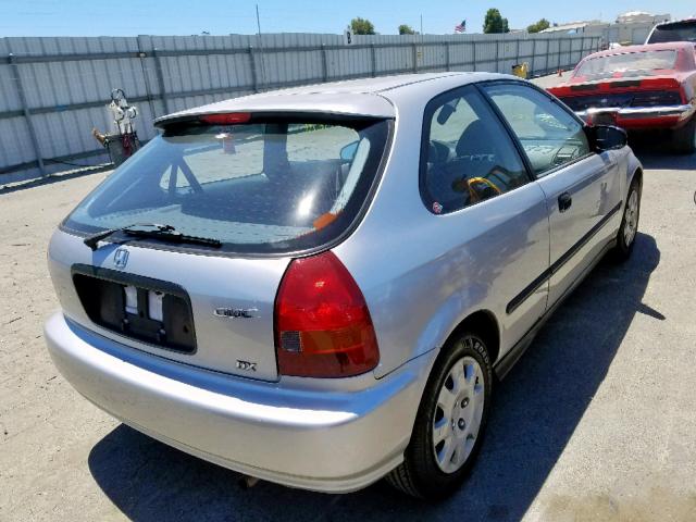 2HGEJ6347WH122543 - 1998 HONDA CIVIC DX SILVER photo 4