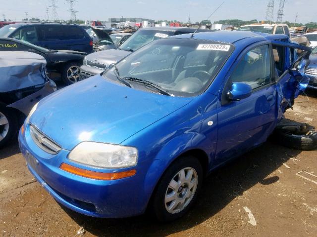 KL1TG62615B403274 - 2005 CHEVROLET AVEO LT BLUE photo 2