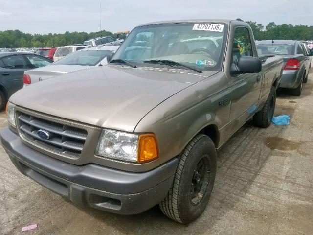 1FTYR10U83TA28844 - 2003 FORD RANGER GOLD photo 2