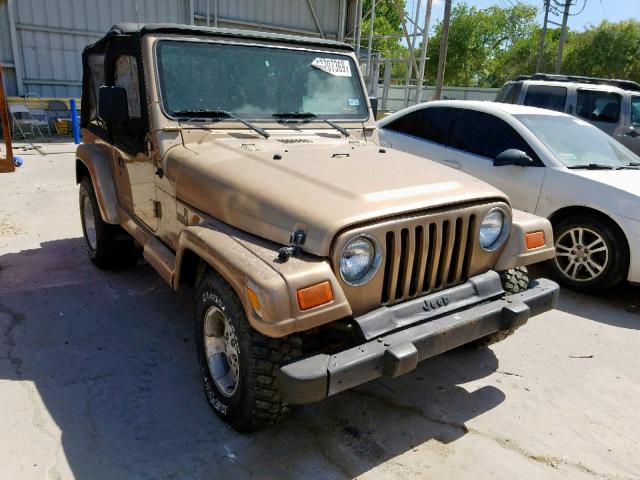 1J4FA59S1YP749380 - 2000 JEEP WRANGLER / BEIGE photo 1