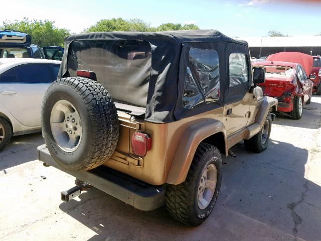 1J4FA59S1YP749380 - 2000 JEEP WRANGLER / BEIGE photo 4