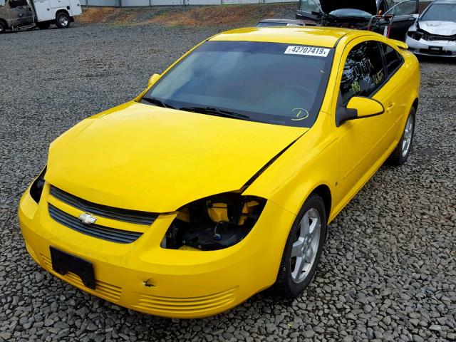 1G1AT18H297171874 - 2009 CHEVROLET COBALT LT YELLOW photo 2