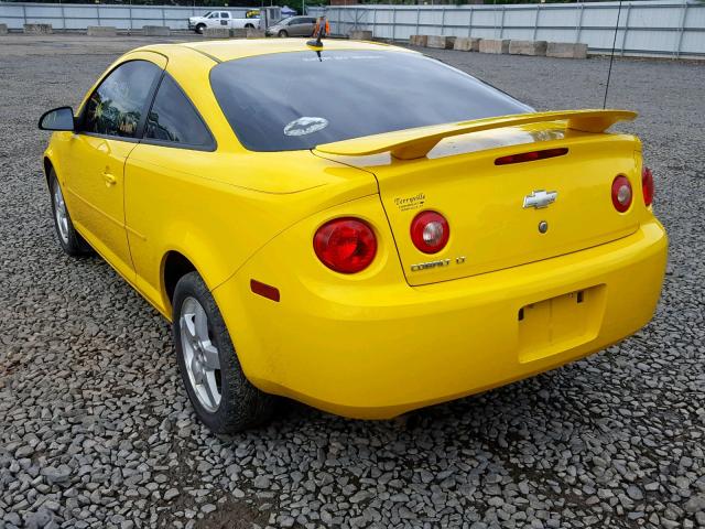 1G1AT18H297171874 - 2009 CHEVROLET COBALT LT YELLOW photo 3